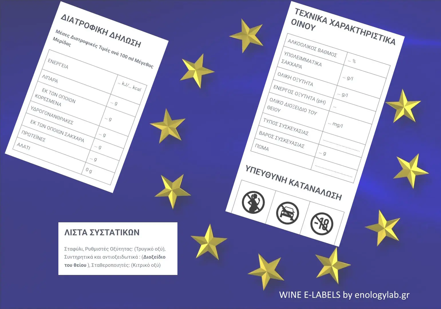 elektronske etikete (e-etike), usklajene z evropsko uredbo EU 2117/2021.